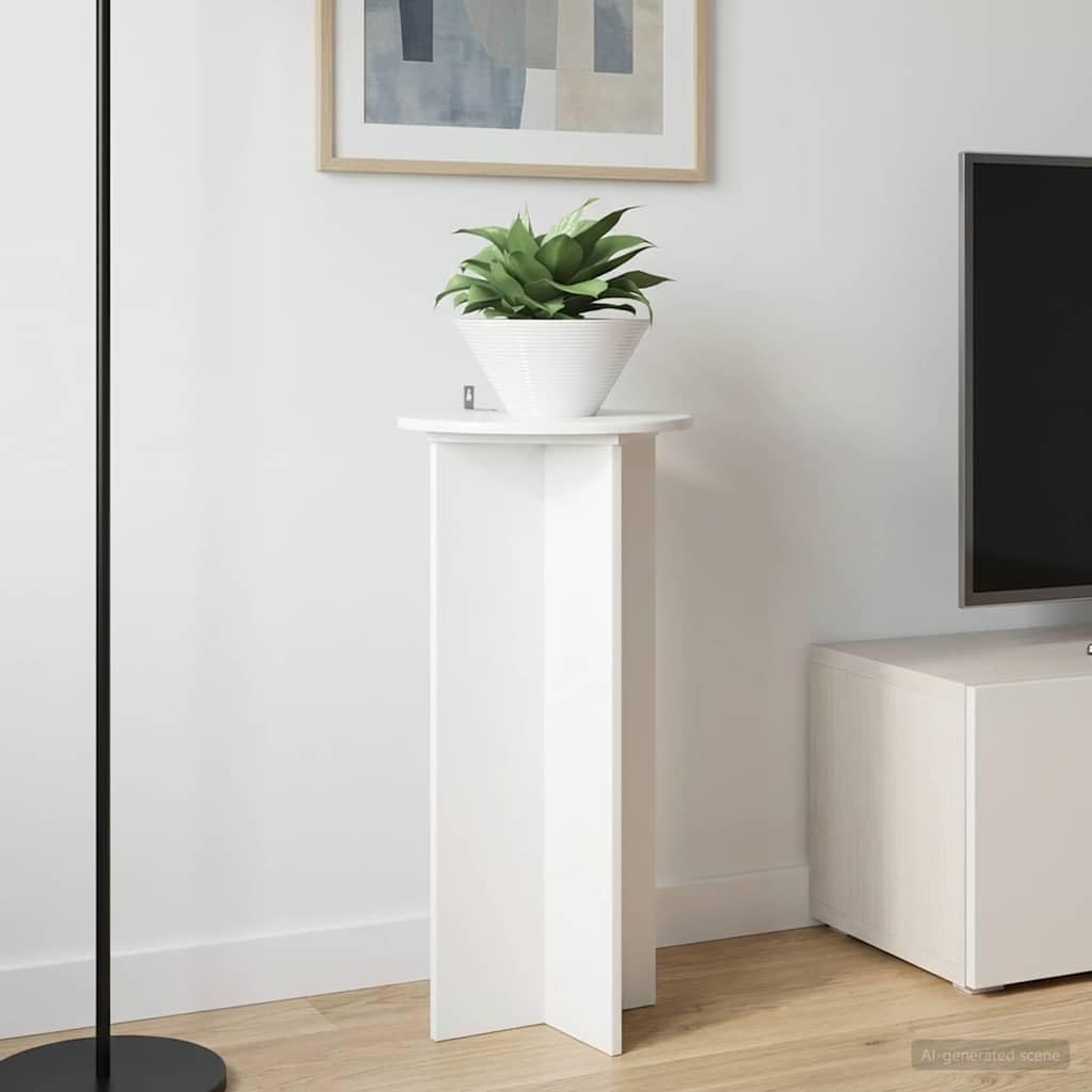 Support de plantes d'intérieur blanc pour libérer le sol