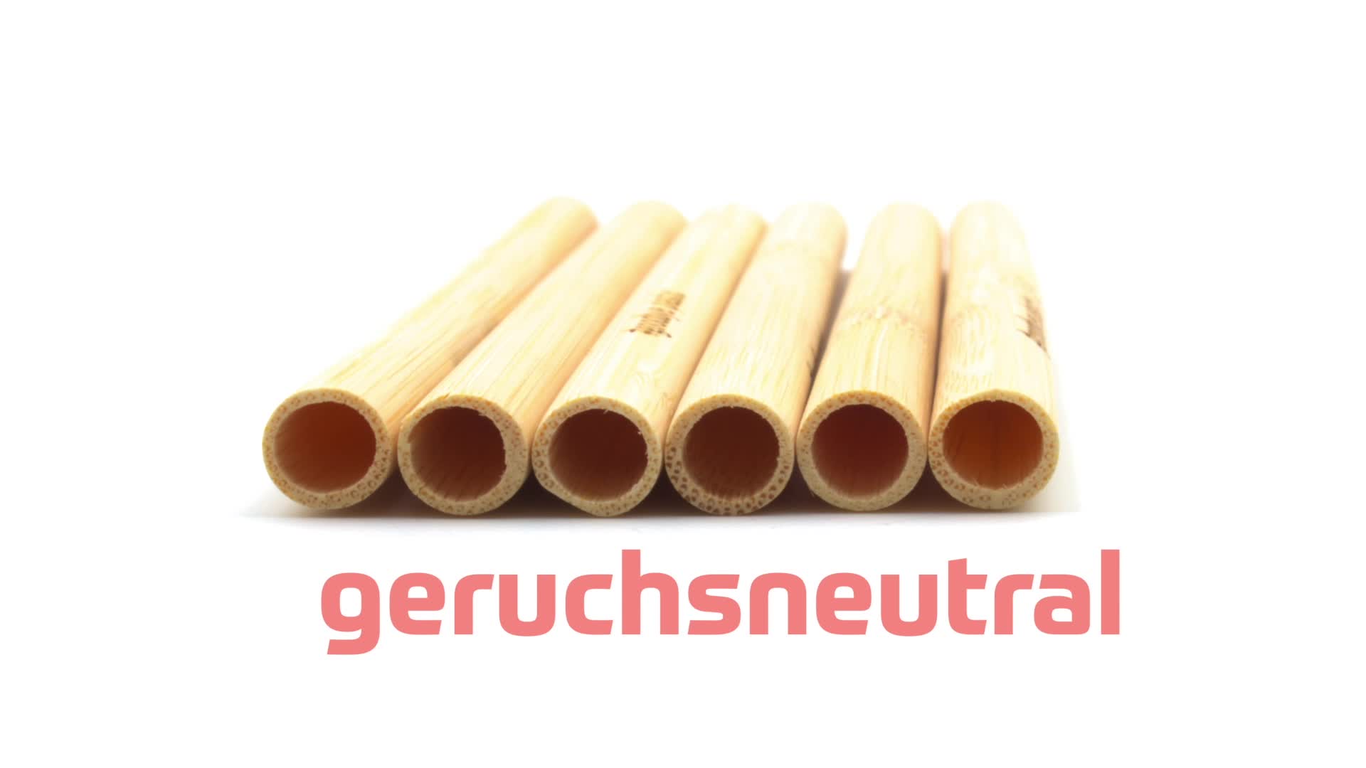 GERNEO® Strohhalm wiederverwendbar Bambus in Braun - 10er Set + Reinigungsbürste + Togo Bag - Rückgaberecht… – Bild 8