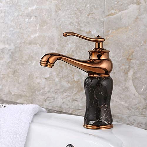 Robinet pour le bassin de salle de bain mitigeur cascade eau chaude froid