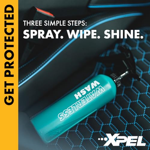 XPEL SiO2 Waterless Car Wash Spray – Quick Spray and Wipe Ceramic Wash – Clean, Shine & Protect with Slick Protective Barrier – High Gloss Finish – No Hose Needed, Rinseless & PPF Safe - Image 4