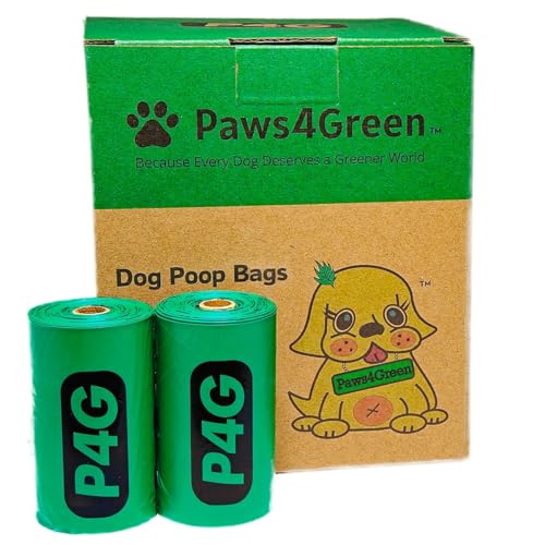 Image of 100% Certified Home Compostable Poop Bags (270 Count 18 Rolls), Plant Based, Extra Thick (20 Micron) Leak Proof, Unscented Standard Size 9 X 13'', ASTM D6400 & EN 13432 Compliant