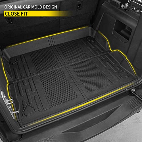 Maxzina Cargo Mat Compatible With 2021 2022 2023 2024 2025 Ford Bronco Trunk Mat All-Weather Tpe Rear Trunk Tray Cargo Liner For Ford Bronco Accessories 4 Doors (Not Compatible With Bronco Sport) - 3
