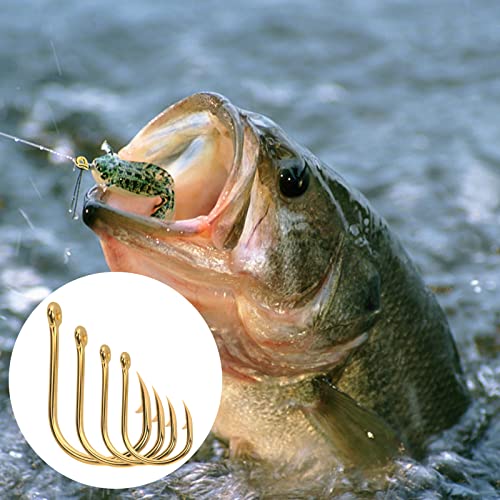 600 Angelhaken Set in 10 Größen (#3 - #12), Angelzubehör Set mit Öse und Kunststoffbox für Angler, Korrosionsbeständiger… – Bild 7