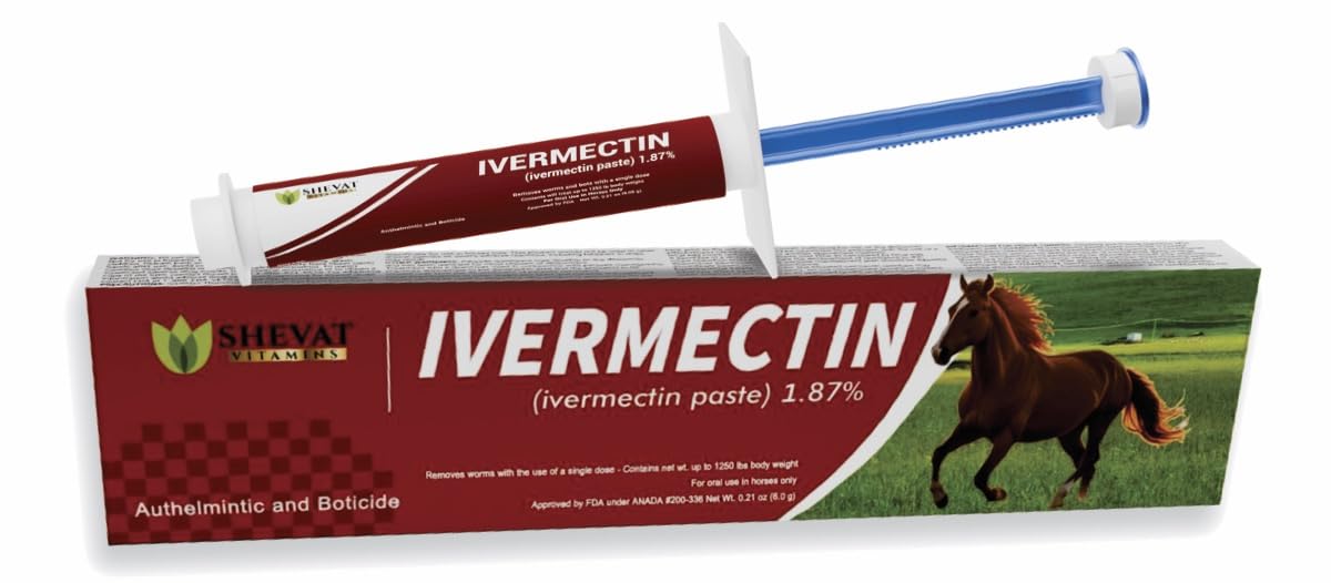 Ivermectin Horse Paste 1.87% Apple Flavor 6.08 g Tube for Horses up to 1200 lbs