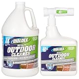 Moldex® Instant Outdoor Cleaner with Bleach Combo Pack, 1 Gallon Refill + 64 oz Hose End Sprayer, Fast Acting Outdoor Surface Cleaner for Siding, Decks, Fences and Exterior Surfaces