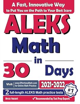 Paperback ALEKS Math in 30 Days: The Most Effective ALEKS Math Crash Course Book