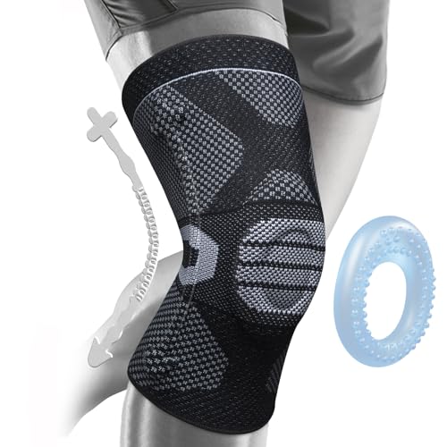 Image of NEENCA Professional Knee Brace for Pain Relief, Medical Knee Compression Sleeve, Upgraded Knee Support with Horizontal Knit Tech for Meniscus Tear, ACL, Arthritis, Joint Pain, Runner, Workout...