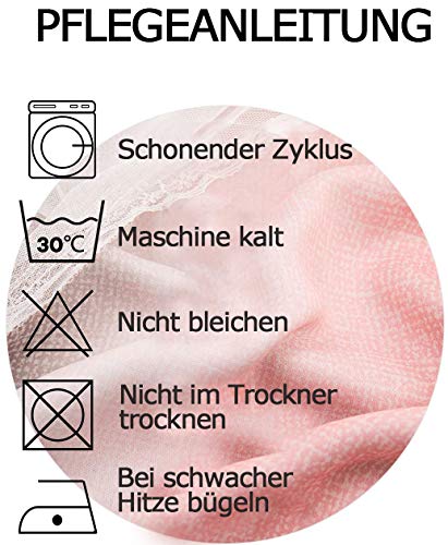 CoutureBridal Gordijn, ondoorzichtig, gordijn met inslagringen, gordijnen voor kinderkamer, slaapkamer, grijs, roze… - Afbeelding 8