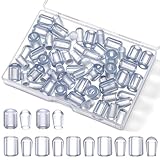 60 PCS Kitchen Sink Rack Feet, Clear Silicone Rubber Bumpers, Rubber Feet for Sink Grid Protector, Universal Size Replacement Accessories for Home Grid Grill