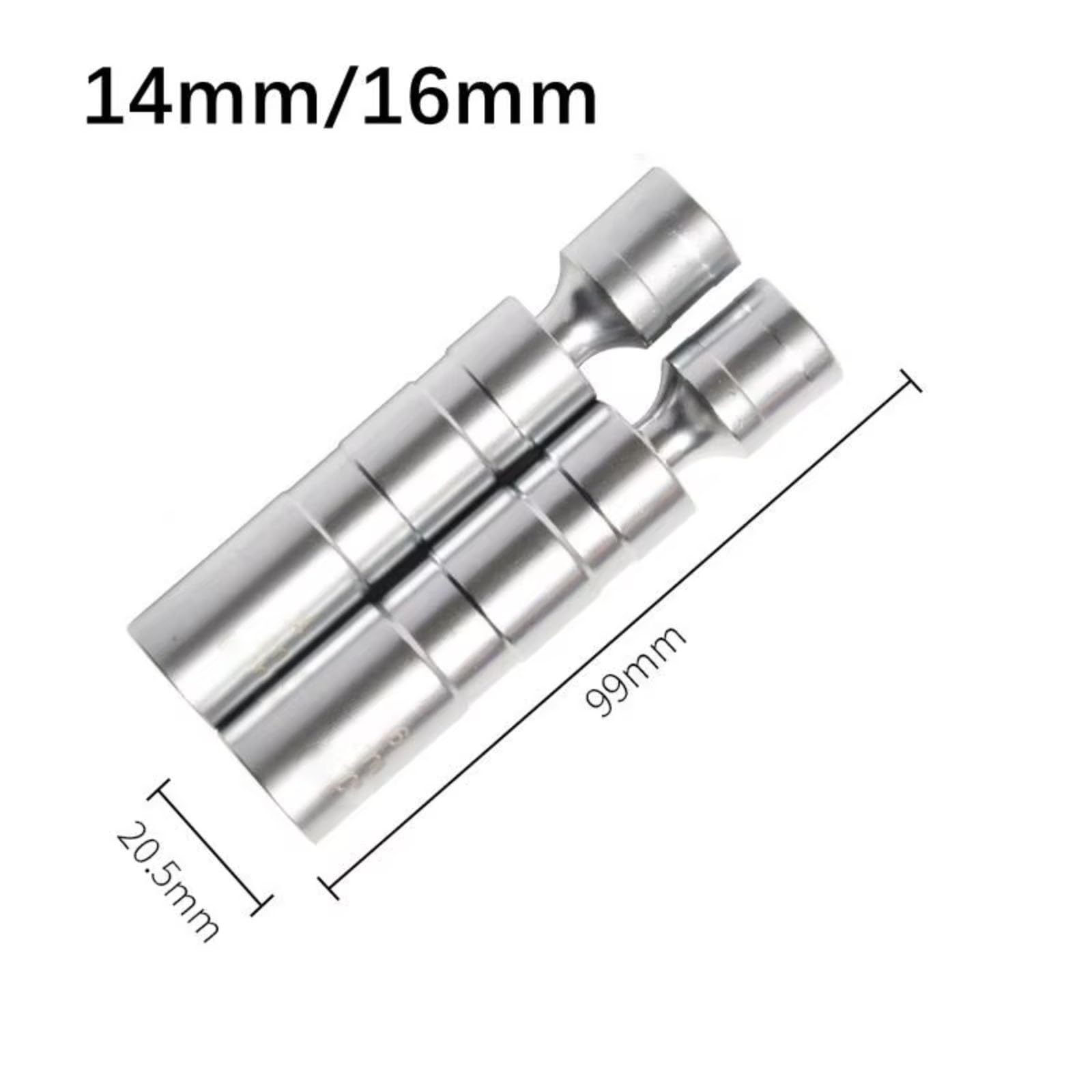 14mm 16mm Für Zündkerze Steckschlüssel Adapter Set Joint Mit Magnetische Flexible Dünne Für Wand Auto Reparatur Werkzeug Auto Zündkerzenschlüssel