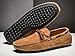 Loafers for Men Casual Moccasins Fashion Suede Lace Slip-on Dress Boat Driving Shoes Brown 12 US