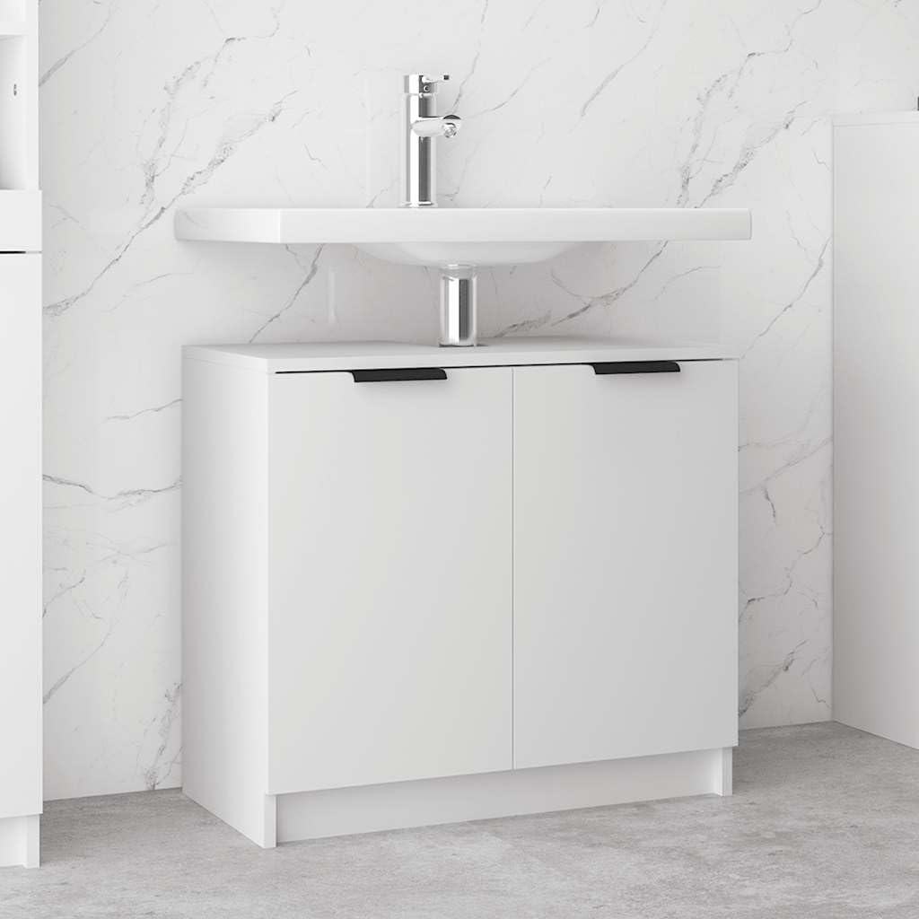 Armoire de salle de bain blanche en bois 64,5 cm
