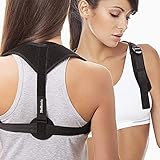 Corrector Postura Espalda | Mujer y Hombre | Espalderas para Cifosis | Faja Postural Cervical | Talla 1 Negro