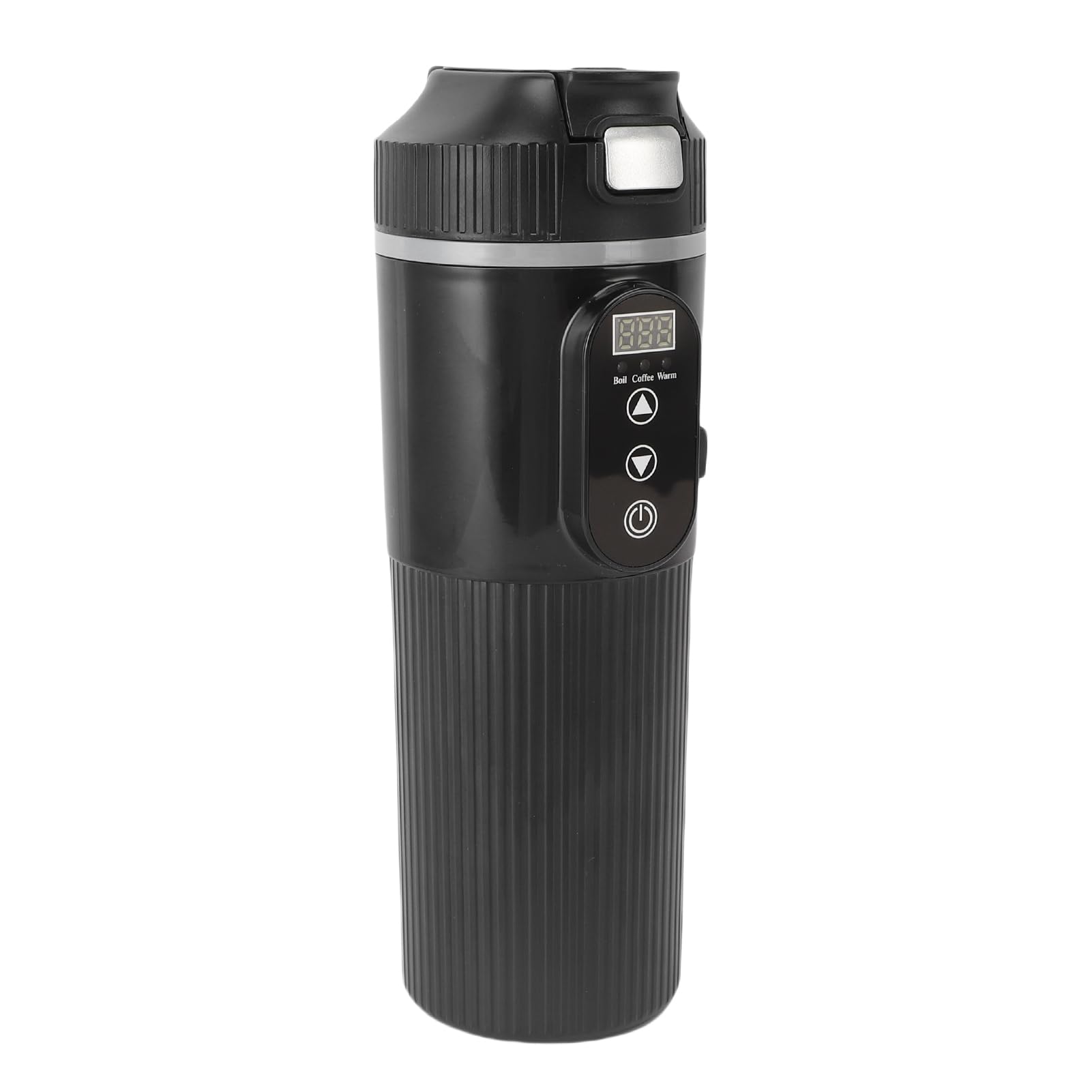 Bollitore Elettrico per Auto da 500 Ml, Bollitore Elettrico per Auto Portatile, Tazza Riscaldante per Camion in Acciaio Inossidabile 304 con Touchscreen a Temperatura LED e Antiscottatura a 3