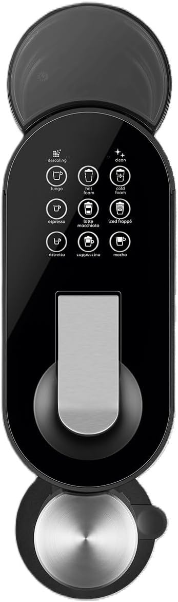 Top view of Nespresso Atelier S85 control panel with various coffee options