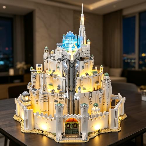 Kit de luces Lego Minas Tirith 11377 listo para regalar Lightailing