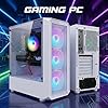STGSivir PC Gaming Fisso, Computer Gaming, Ryzen 7 5700X fino a 4.6GHz，GeForce RTX 2060 Super 8GB，32GB DDR4 RAM，1TB SSD，WIFI 6, BT 5.0，ventole RGB x3 Windows11 Pro