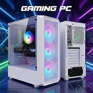 STGSivir PC Gaming Fisso, Computer Gaming, Ryzen 7 5700X fino a 4.6GHz，GeForce RTX 2060 Super 8GB，32GB DDR4 RAM，1TB SSD，WIFI 6, BT 5.0，ventole RGB x3 Windows11 Pro