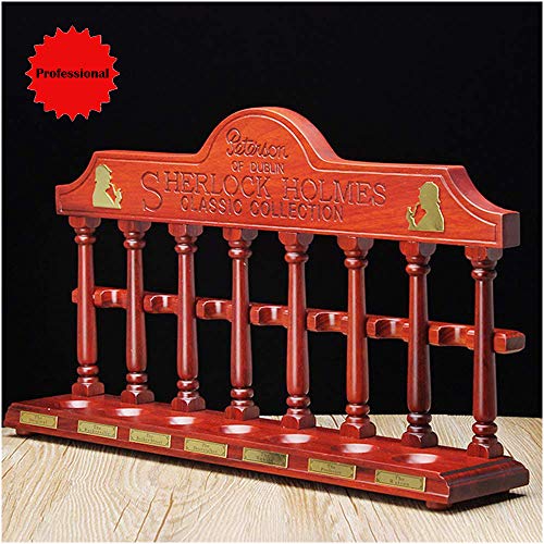 Présentoir à pipes bois de rose salon de fumage porte 7 pipes ébène