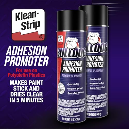 Klean-Strip Bulldog Adhesion Promoter for Polyolefin Plastic Quick Dry Adhesion Promoter for Paint Prep - Fills 320 Grit Scratches - 15 Ounce Aerosol - Thumbnail 3