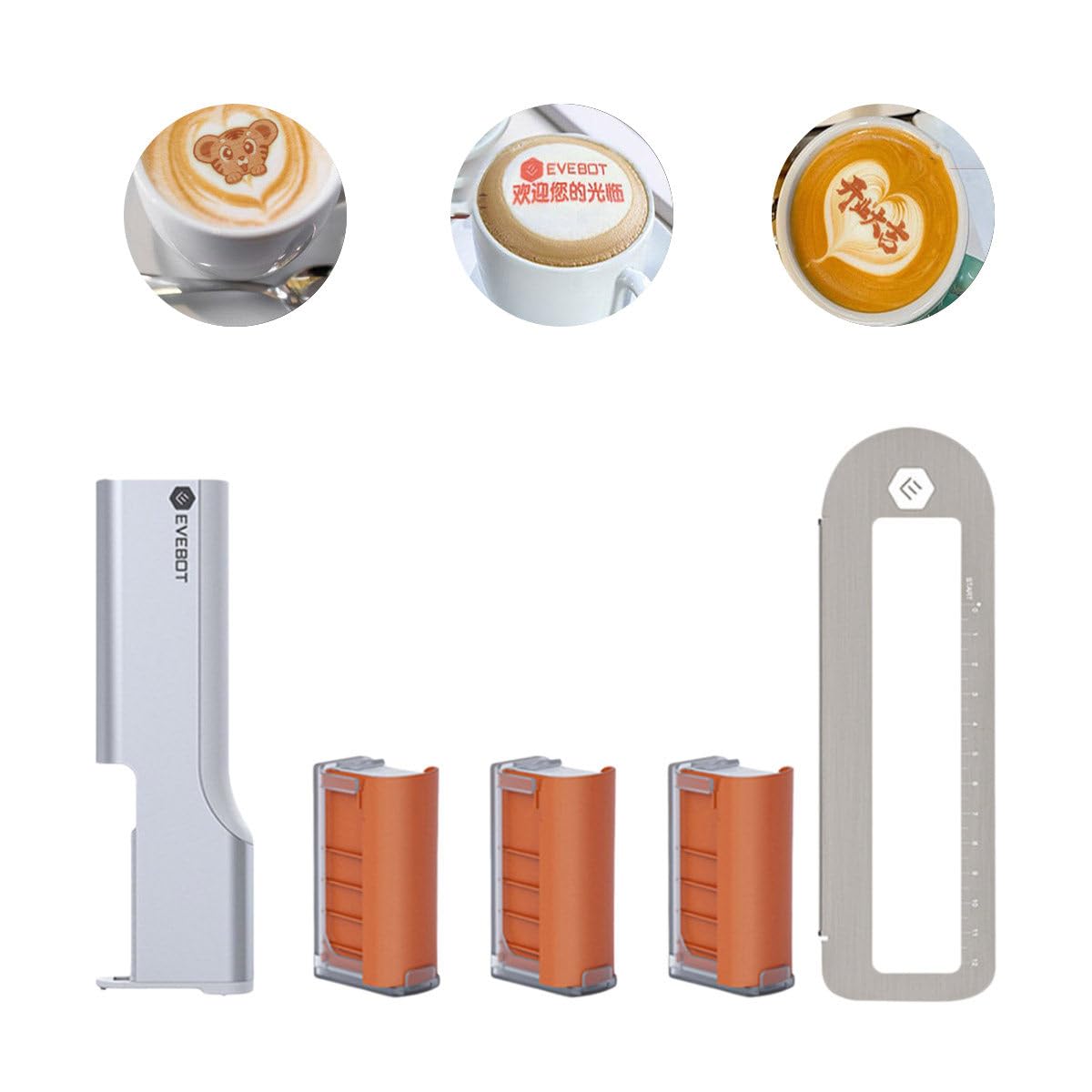 Mini imprimante alimentaire 300 ppp avec encre marron rouge noire