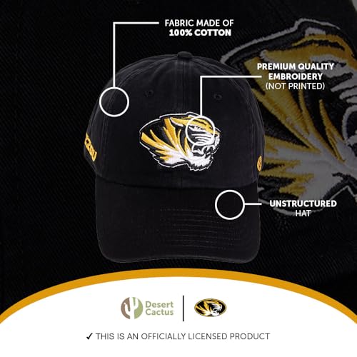Gorra bordada ajustable negra para adulto miniatura 4