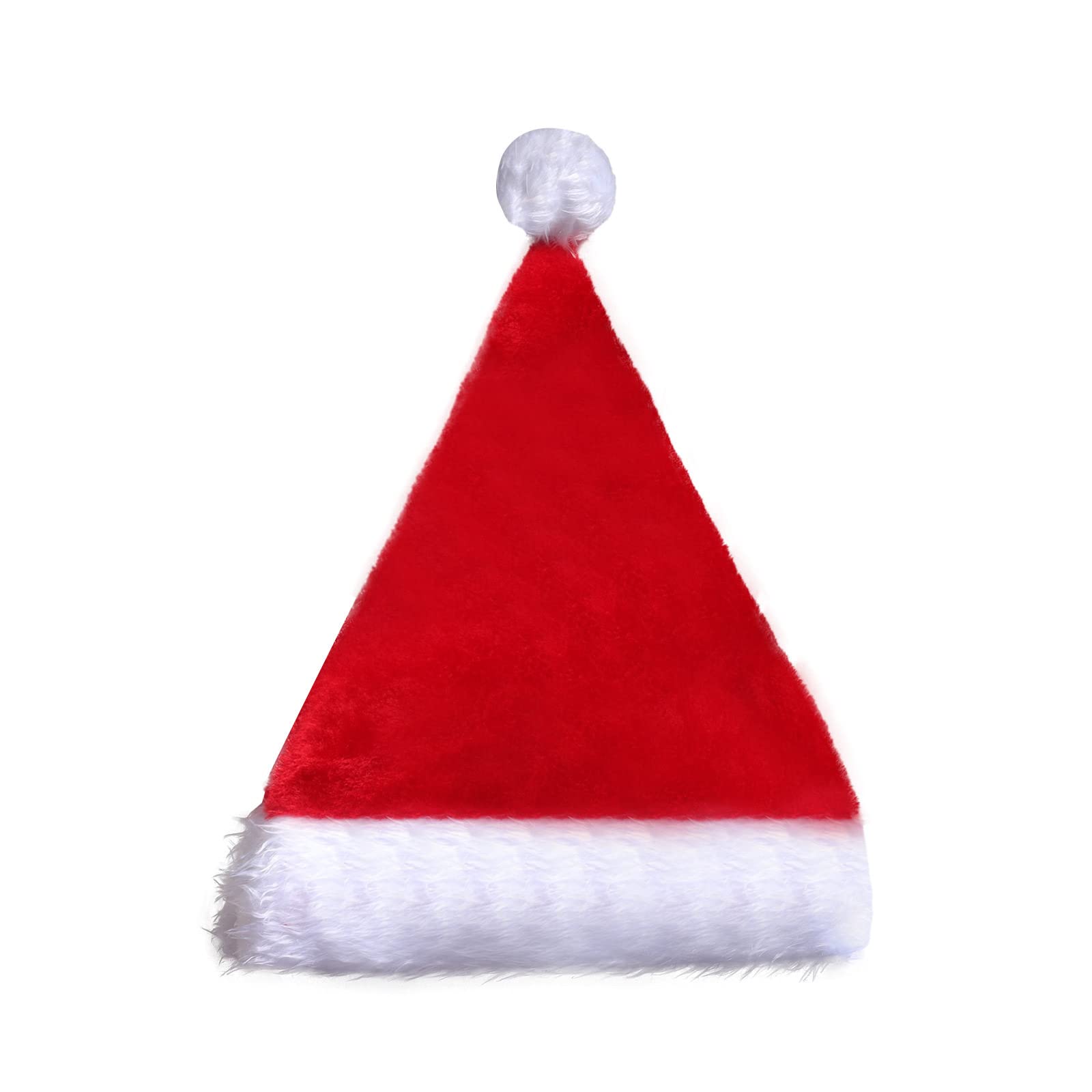 Elnwnnkc Unisex Red Santa Hats Christmas Hat With Lights Light Up Plushes Brim Holiday Caps For Adults Party Favor New Year Gift Christmas Hat With Lights Hats Adults Light Up For Women For Men Santa Large