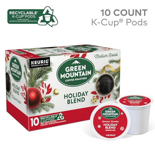 Image of Green Mountain Coffee Roasters K-Cups, Holiday Blend, 10 Count (Pack of 4)