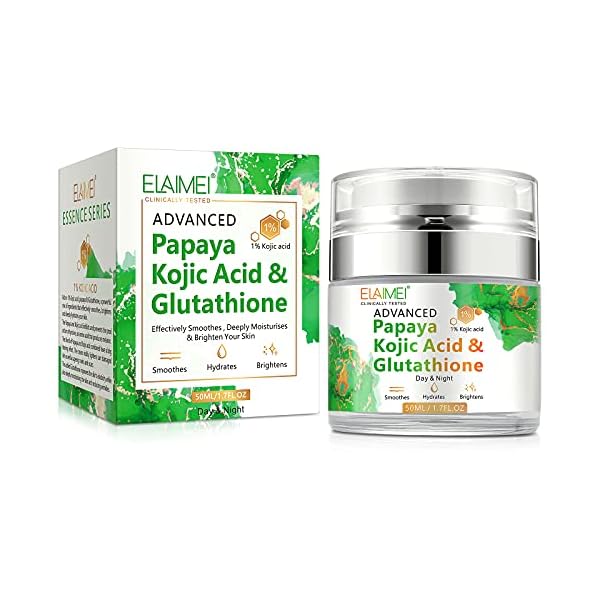 Papaya-Kojic-Acid-Glutathione-Cream-Natural-Skin-Nourishing-Resurfacing-Fade-Cream-Brighting-Dark-Spots-Acne-Scars-Intensively-Hydrating-Soothing-Provide-Elastic-and-Youthful-Skin Papaya Kojic Acid Glutathione Cream, Natural Skin Nourishing Resurfacing Fade Cream, Brighting Dark Spots, Acne Scars, Intensively Hydrating, Soothing, Provide Elastic and Youthful Skin