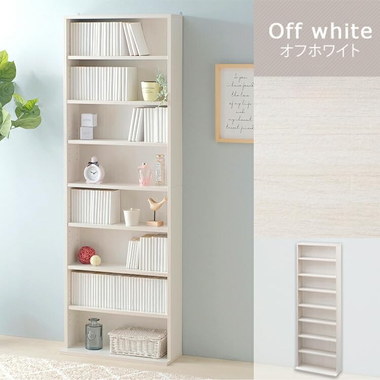 Amazon｜本棚 大容量 薄型 ハイタイプ 本棚 コミック 漫画 マンガ ハイ