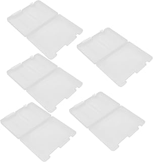 LALAFINA 5pcs Small Plastic Document Organizer Box with Closures, Certificate and Card Storage Holder for Office and Travel Use
