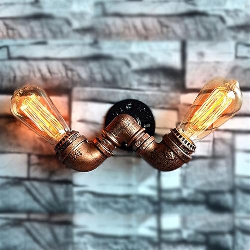 Lámpara de pared con alfabeto inglés, luz de pared de tubo de hierro forjado retro europea, iluminación de bar restaurante iluminación de viento industrial,Lámpara de Techo