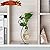 Marbrasse Desktop Glass Planter Hydroponics Vase,Planter Bulb Vase with Holder for Home Decoration,Modern Creative Bird Plant Terrarium Stand, Scindapsus Container (Bulb Vase)