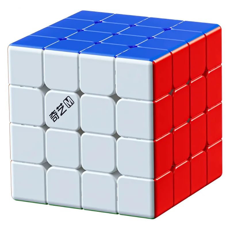 Image of HAWKISTER Qiyi M Pro 4X4 Magnetic Speed Cube, Qy 4X4X4 Professional Stickerless Magic Cube Puzzle, 2024 Edition, For Kid