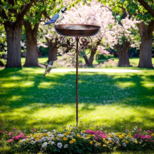 Bain d'oiseaux de jardin chic en version détachable et design durable - 3