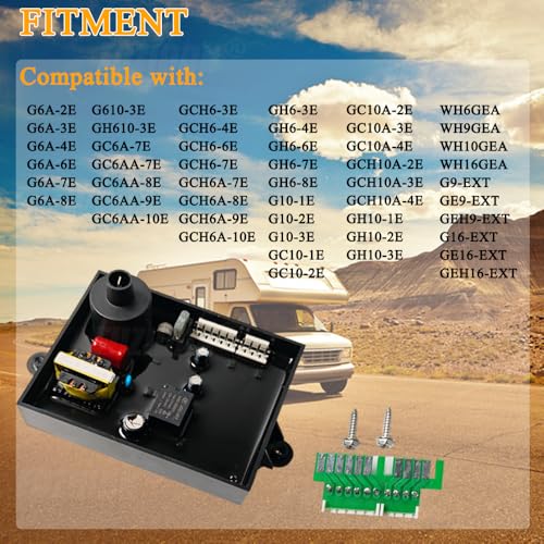Image of 91365 RV Water Heater Ignition Control Circuit Board 91346 93851 | Compatible with Atwood GC10A-4E GC6AA-10E GCH6A-10E GCH10A-4E RV water heaters to replace 91365 91346 93851 circuit board