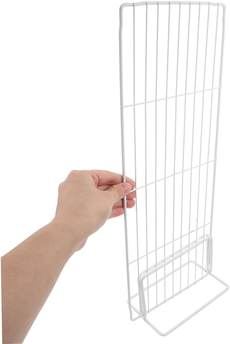 2sets Efficient Metal Freezer Partition Dividers Iron Fridge Shelf Dividers for Odor Segregation Easy Install