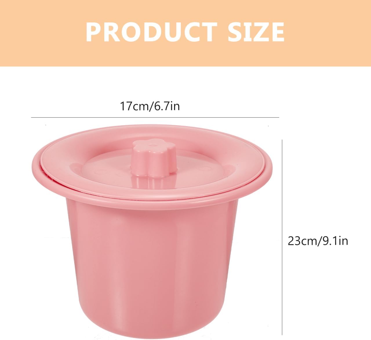 Portable Elderly Urinal Lid Chamber Pot for Boy Girl and Adults Covered Spittoon for Travel and Home Use and Easy to Clean for Nighttime Convenience