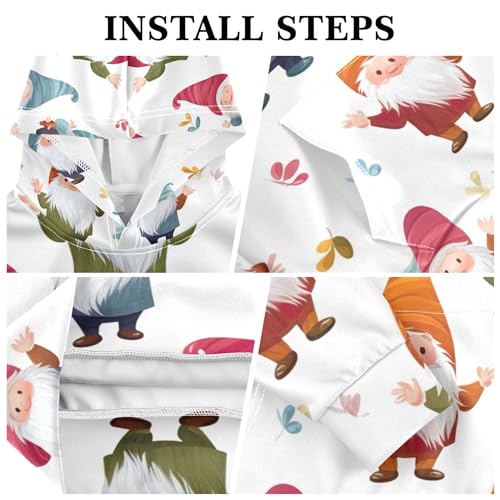 Kids Hoodies Sweaters Christmas Gnome Dwarfs Hooded Sweatshirts with Big Pockets for Boys Girls B04000263