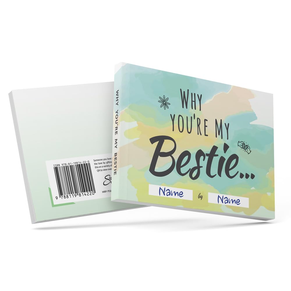SoulScripted Books Why You're My Bestie | Diario de regalo para amigos | Cumpleaños, Día de la Amistad