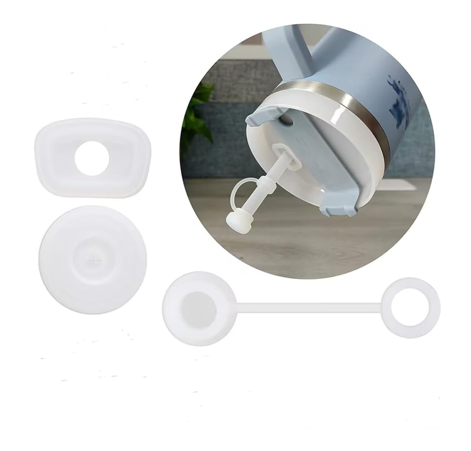 1Pc Straw Cover Suitable for Stanley Tumbler Cups All OZ,Straw Caps for 6-10 mm Straw, Reusable Drinking Straw Covers Cap, Food-Grade Silicone Straw Cap,Soft Straw Topper,Kitchen Utensils and Gadgets