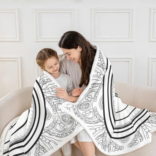 Image of Feelyou Nautical Fleece Throw Blanket Vintage Compass Sherpa Blanket Ocean Adventure Plush Blanket Sea Fuzzy Blanket Throw 40 inchx50 inch