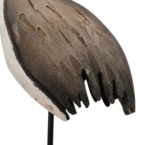 Estatua de Madera de Grulla para Decoración Náutica miniatura 3