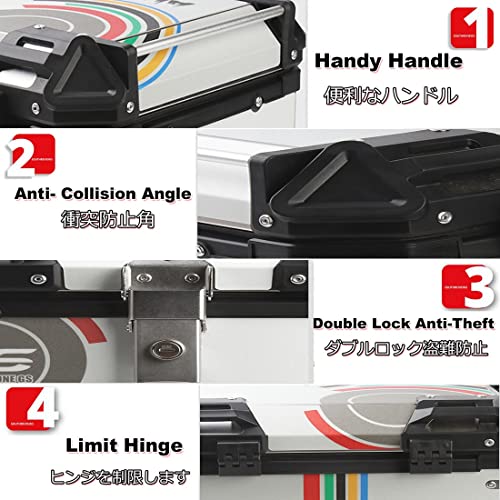 Bauletto per Moto, Bauletto Universale 36L 45L 55L...