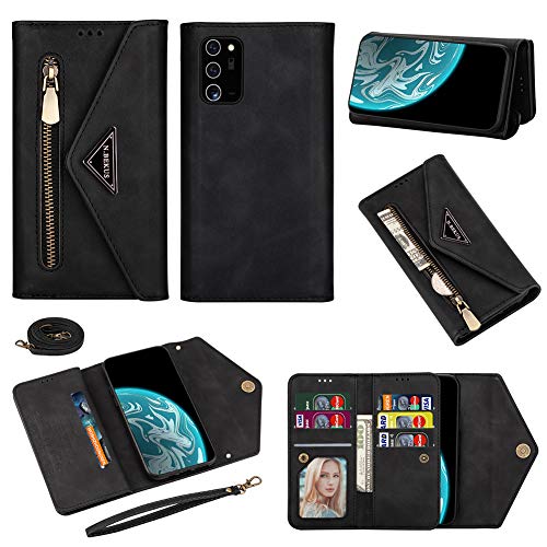 Housse portefeuille iPhone 13 Pro cuir mat fermeture éclair zippée - 7