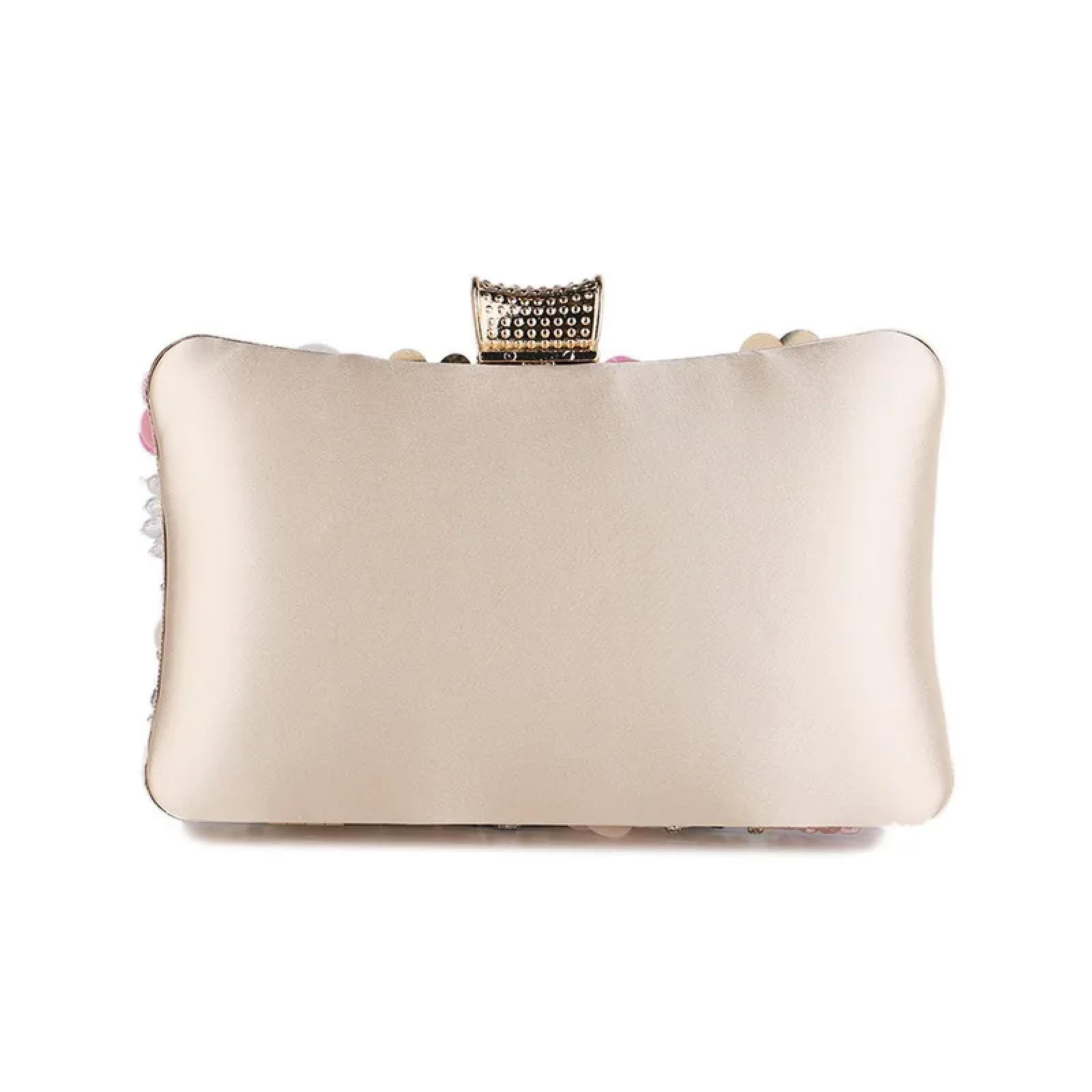 Abendtasche Damen Clutch Blumen Süßigkeiten Farbe Frauen Abend Taschen Hochzeits Party Event Clutch Metall Strass Handtaschen Perlen Tasche