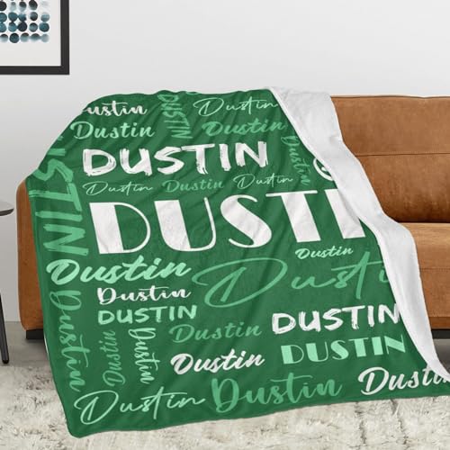 Personalized Blankets for Kids with Names Customized Blankets with Name for Adult Custom Blanket Gift for Birthday Christmas Valentines Day Gift