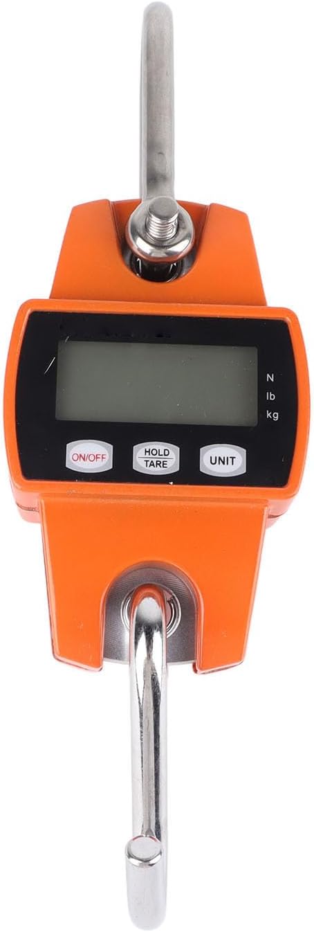 Sorandy Portable Handheld Crane Scale - 300kg Mini Hanging Scale With Hooks, Digital LED Display for Warehouse and Luggage Weighing
