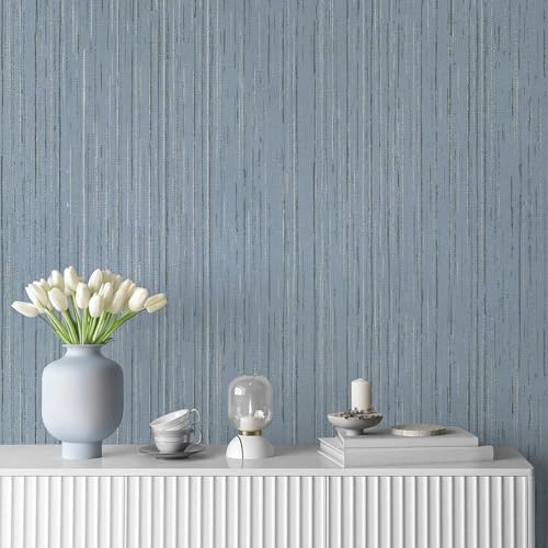 Toduso Light Blue Grasscloth P...