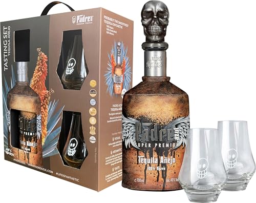 Padre Azul Tasting Set Tequila Anejo 40% • Premium Tequila Made in Mexico • Sehr weicher Anejo...